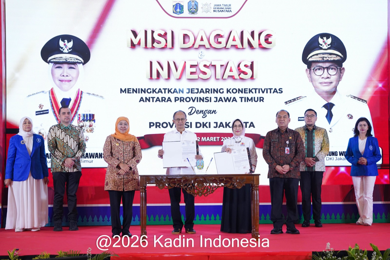 Kadin DKI Jakarta dan Kadin Jatim Teken MoU Perdagangan serta Pengembangan SDM