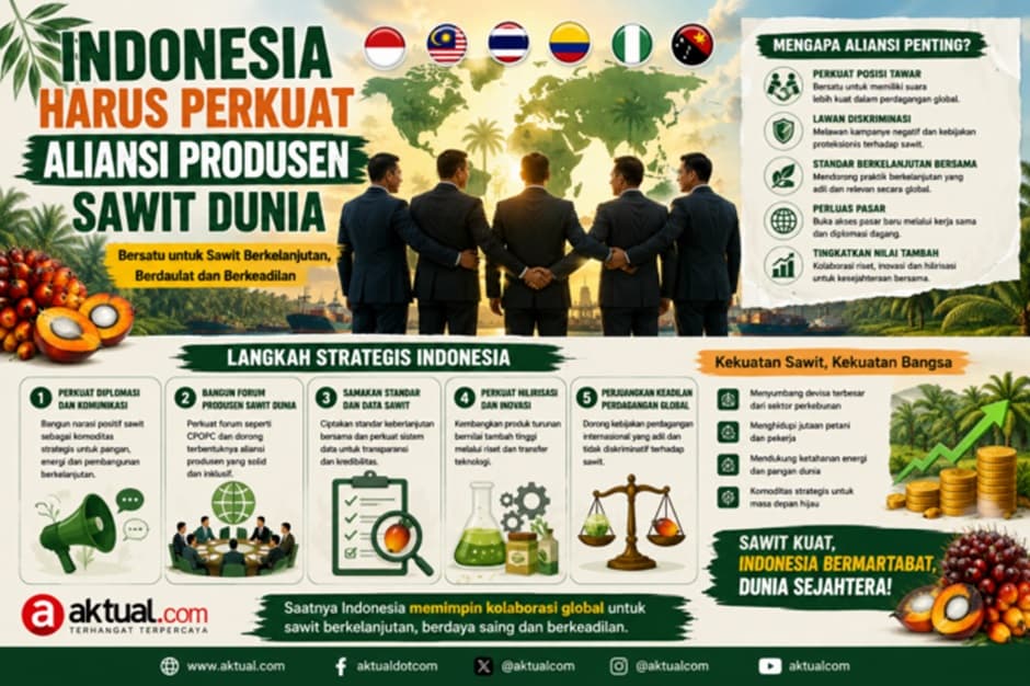 Indonesia Harus Perkuat Aliansi Produsen Sawit Dunia